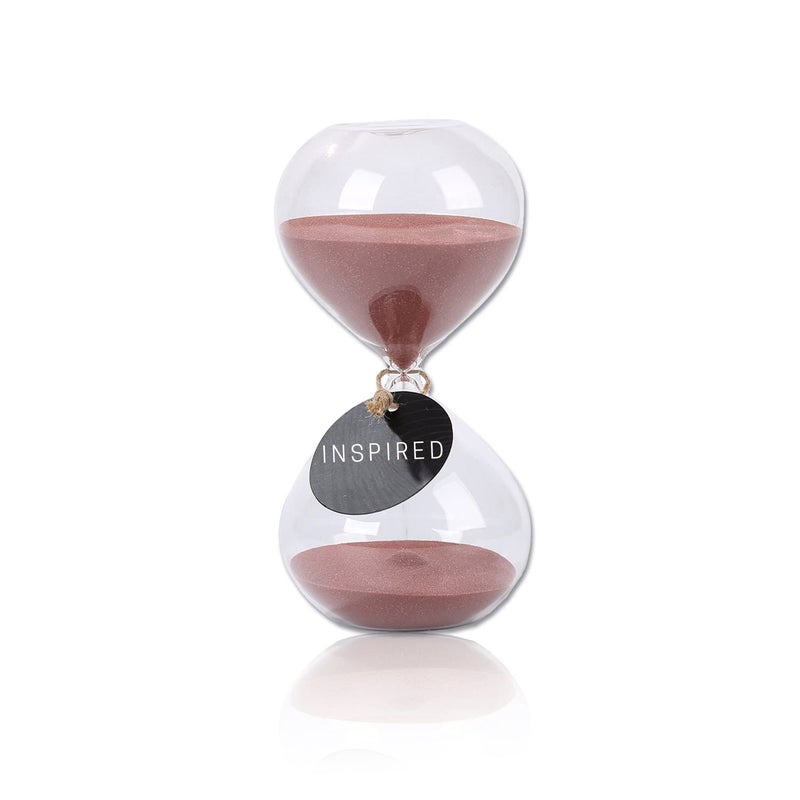 SWISSELITE Puff Sand Timer, Hourglass Sand Timers, Inspired Glass for Home, Desk, Office Decor - Image 1